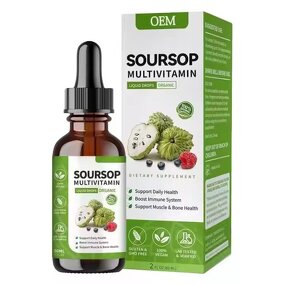 Soursop Drops - Manufacturer - Private Logo Fruit Liquid Vitamin Organic Graviola