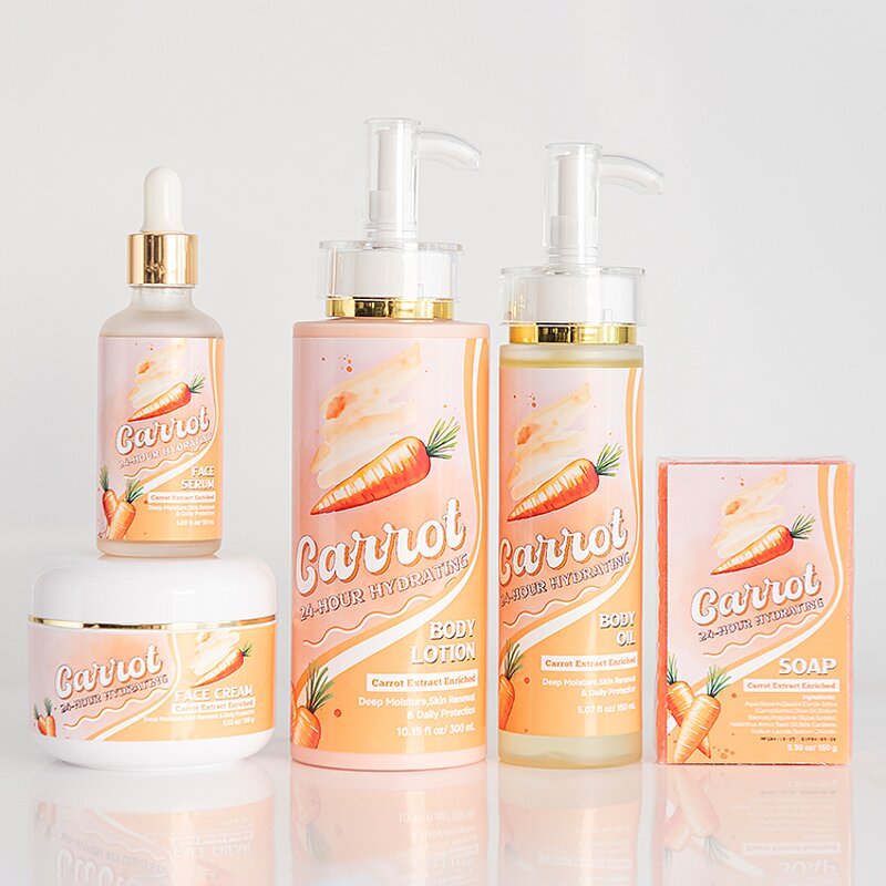 Skin Care Set Manufacturer - Best Selling Organic Vitamin E Carrot with Kojic Acid