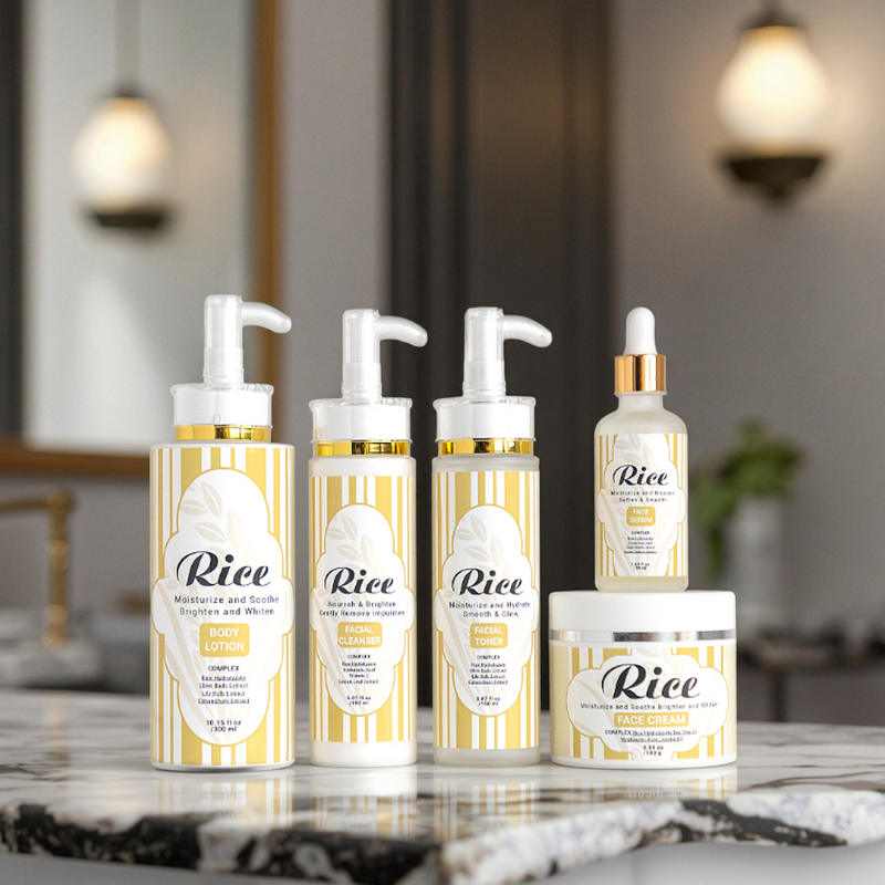 Skin Care Set Manufacturer - Natural Anti-Wrinkle Rice Private Label Vegan OEM/ODM