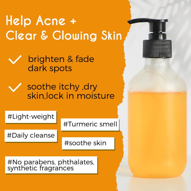 Body Wash Manufacturer - Organic Herbal with Turmeric Private Label Whitening