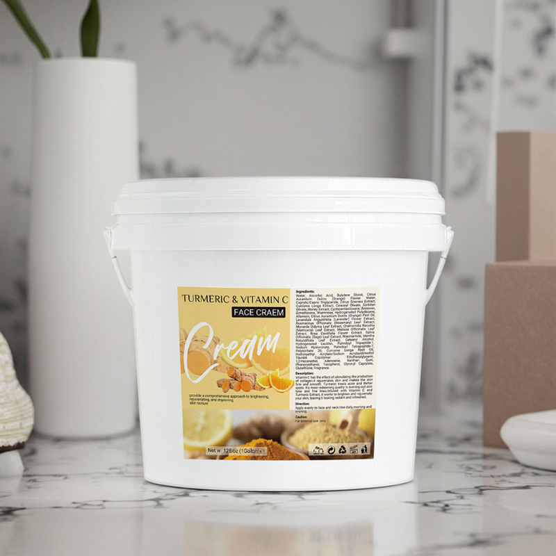 Facial Cream Manufacturer - Private Label Organic in Big Bucket Turmeric Vitamin C