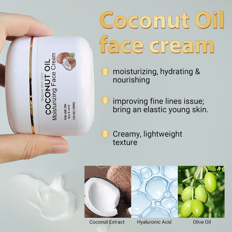Face Cream Manufacturer - Organic Gallon in Big Bucket Coconut Moisturizing