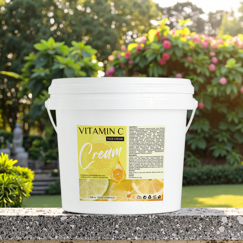 Facial Cream Manufacturer - Organic Vitamin C Gallon with Hyaluronic Acid