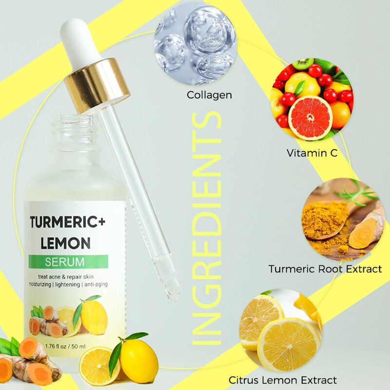 Skin Care Set Manufacturer - Acne Treatment with Aloe Vera Turmeric Cream & Serum