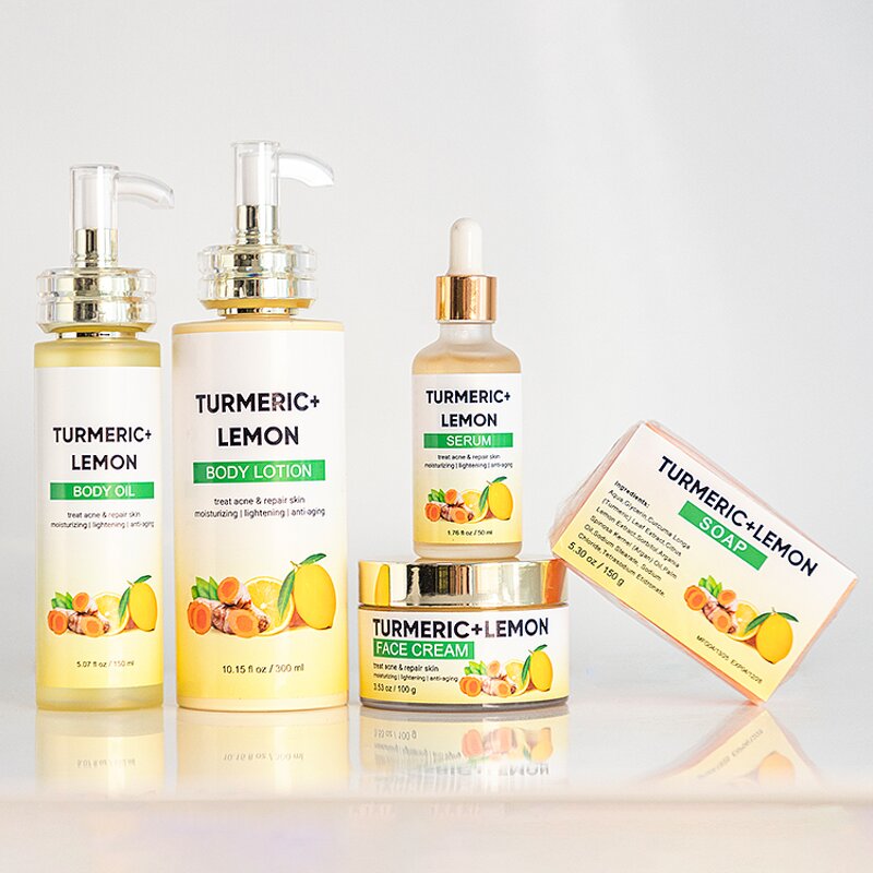 Skin Care Set Manufacturer - Top Quality Turmeric Lemon Anti-Acne & Whitening