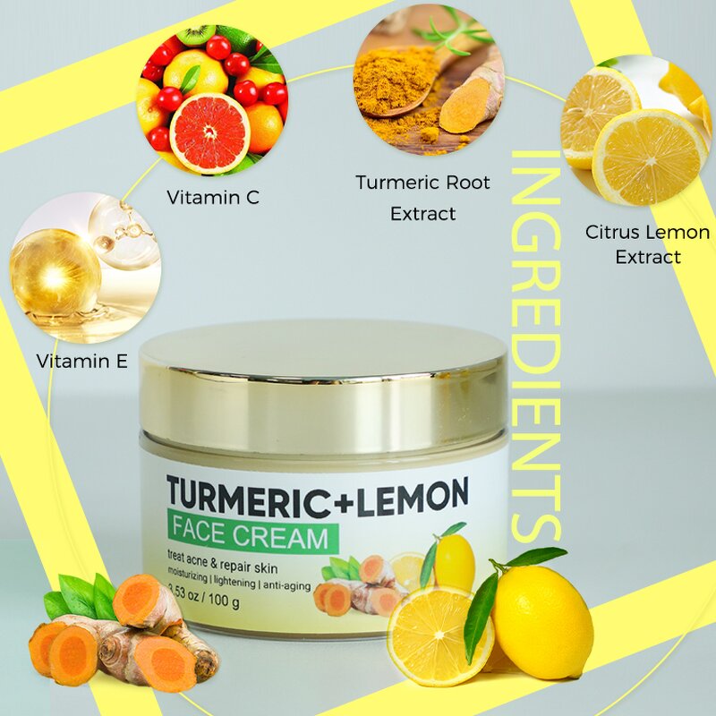 Skin Care Set Manufacturer - Acne Treatment with Aloe Vera Turmeric Cream & Serum