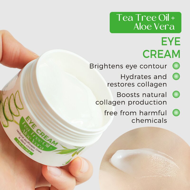 Eye Cream Manufacturer - Organic Green Tea & Tree Oil Aloe Vera Anti-Aging