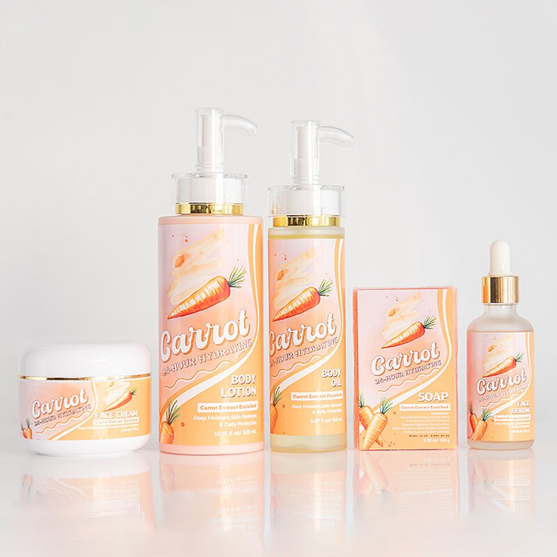 Skin Care Set Manufacturer - Best Selling Organic Vitamin E Carrot with Kojic Acid