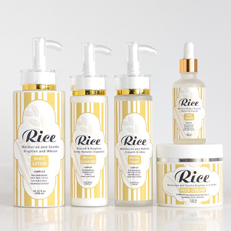 Skin Care Set Manufacturer - Natural Anti-Wrinkle Rice Private Label Vegan OEM/ODM