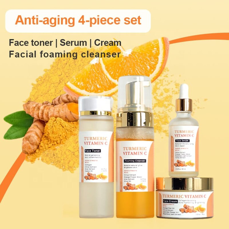 Skin Care Set Manufacturer - Private Label Whitening with Turmeric & Vitamin C