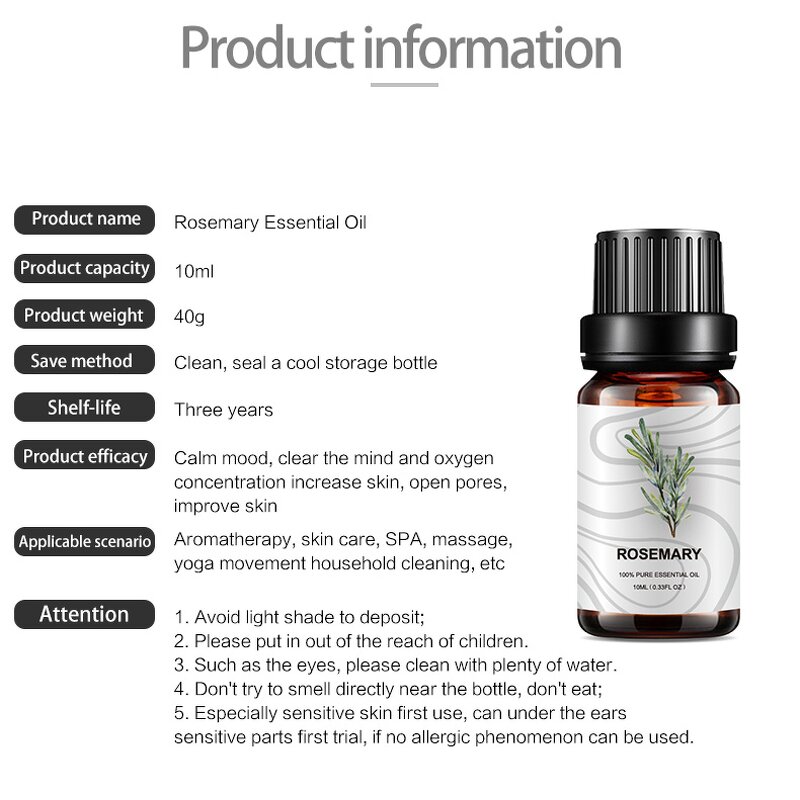 Essential Oil Manufacturer - Rosemary for Calm Mood & Skin Moisturizing