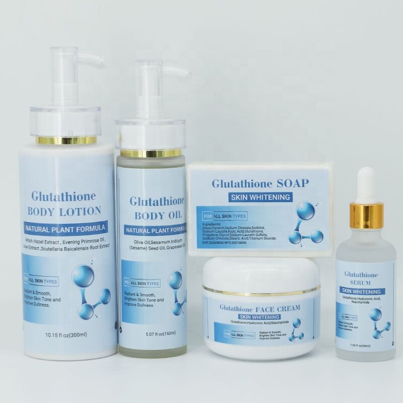 Whitening Set Manufacturer - Fast Bleaching with Gluta Soap, Oil, Lotion & Cream