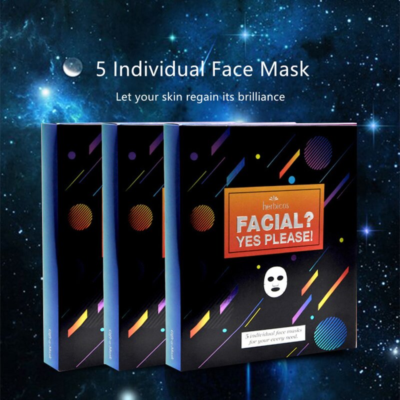 Sheet Mask Set - Manufacturer - Private Label 5 Booklet Charcoal Collagen Facial Mask