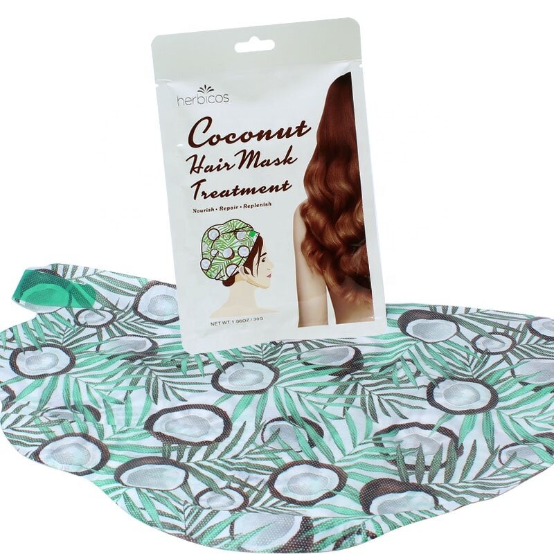 Hair Treatment Cap - Manufacturer - Private Label Avocado Coconut Aloe Smoothing Repair Mask
