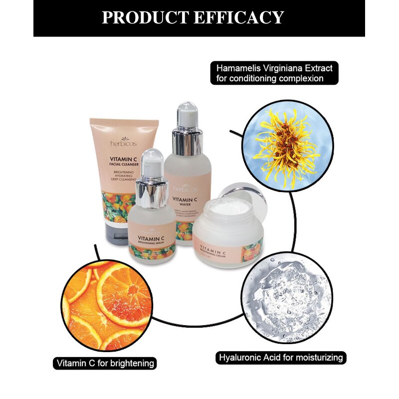 Vitamin C Skincare Set - Manufacturer - Whole Day Brightening Face Beauty Skin Care Kit
