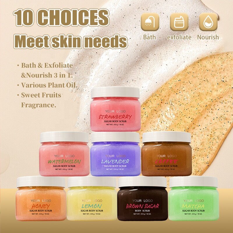 Shea Sugar Scrub - Manufacturer - Private Label Organic Stretch Marks Hydrating Exfoliating Salt