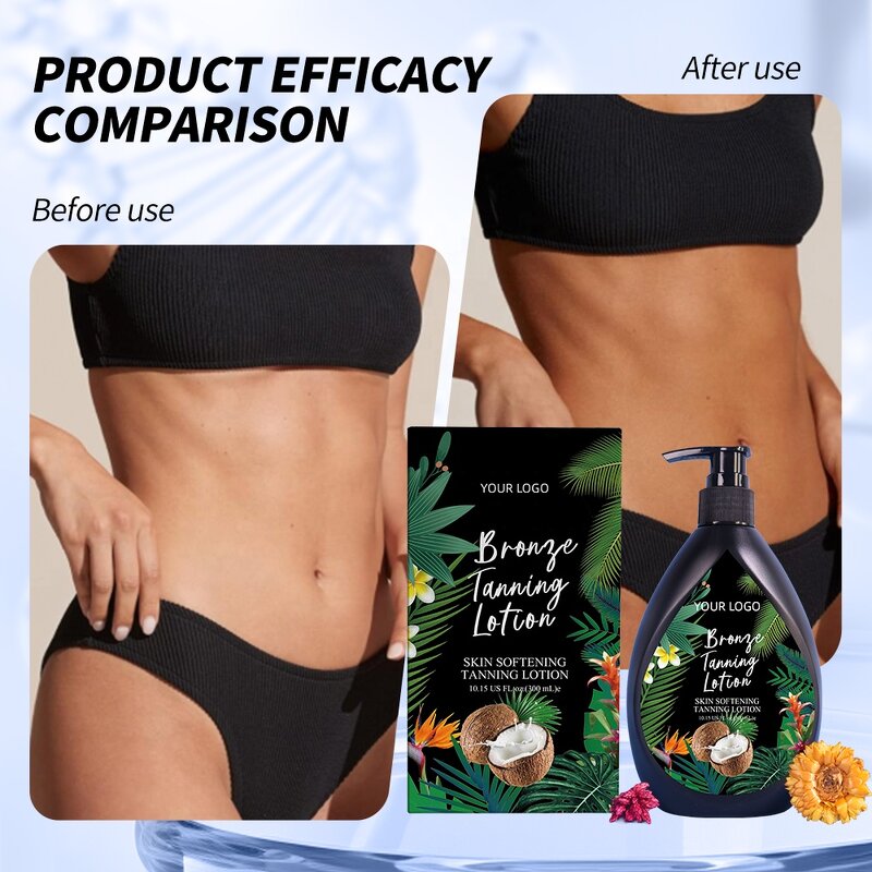 Self Tanning Lotion - Manufacturer - Private Label Vegan Coconut Oil Body Face OEM Coconut Scent