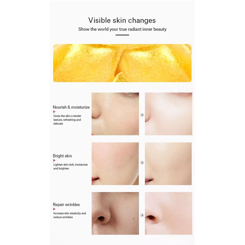 24k Gold Peel Off Mask - Manufacturer - OEM Wholesale Organic Anti Aging Collagen Clay Mask