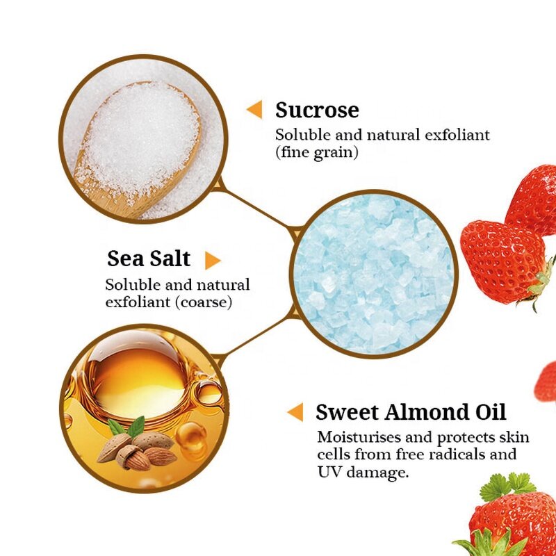 Body Scrub Set - Manufacturer - Vegan Lightening Watermelon Sugar Salt for All Skin Type