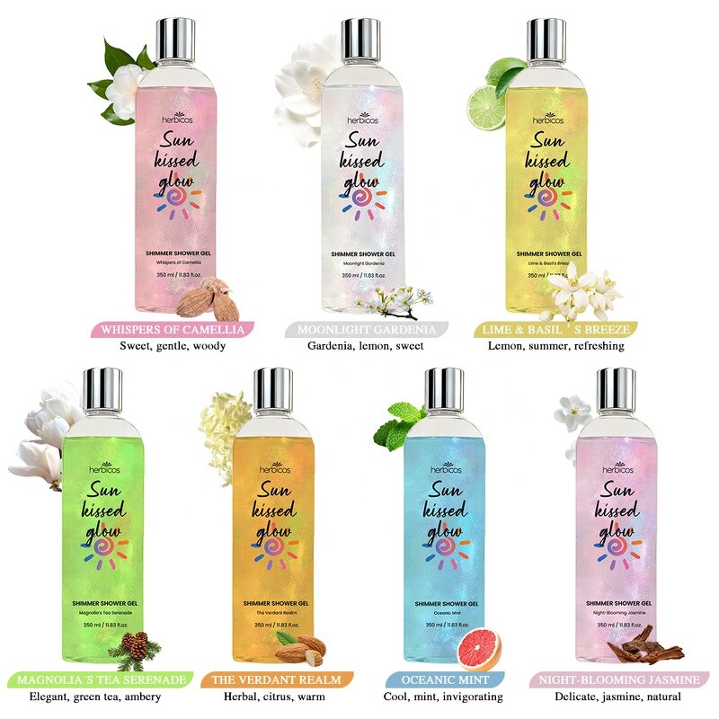 Shimmer Body Wash - Manufacturer - Private Label Organic Vegan Skin Glow Gel Whitening Moisturizing