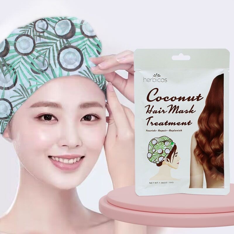 Keratin Hair Treatment - Manufacturer - Oem Odm Coconut Essential Oil Steam Hair Mask Cap