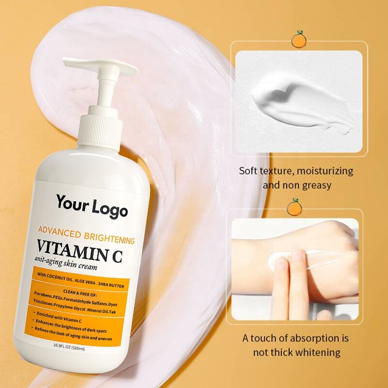 Vitamin C Body Lotion - Manufacturer - Hot Selling Whitening Smooth Moisturizing Black Skin