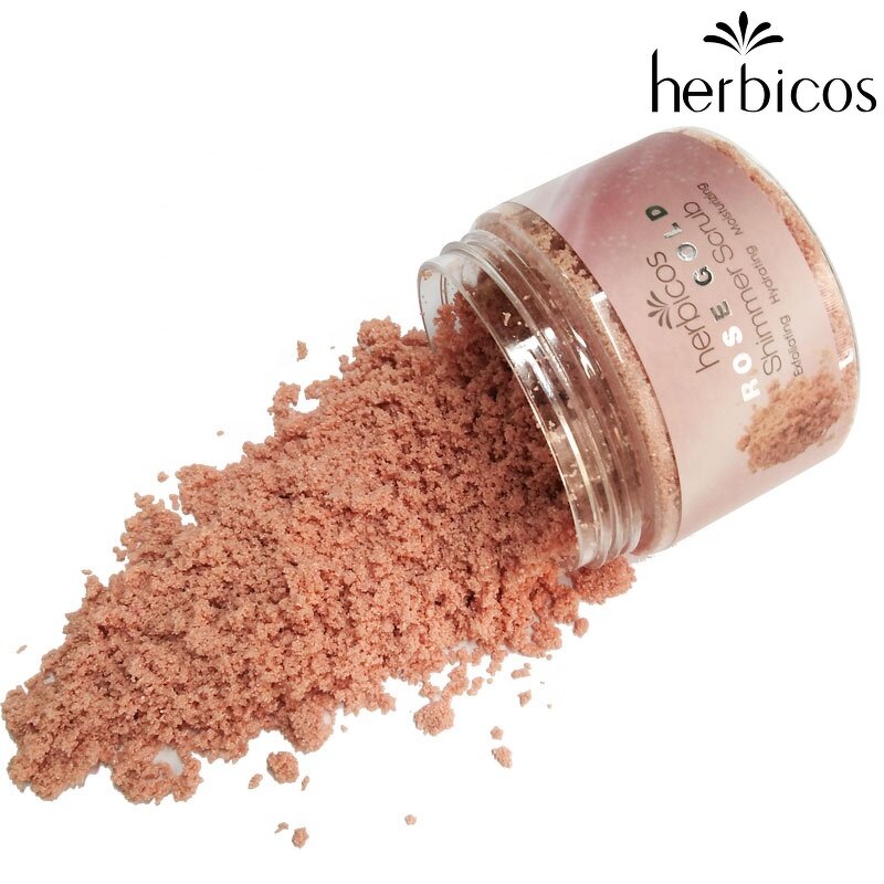 Rose Gold Body Scrub - Manufacturer - Vegan Rose Oil Brightening Exfoliating Bath Skincare