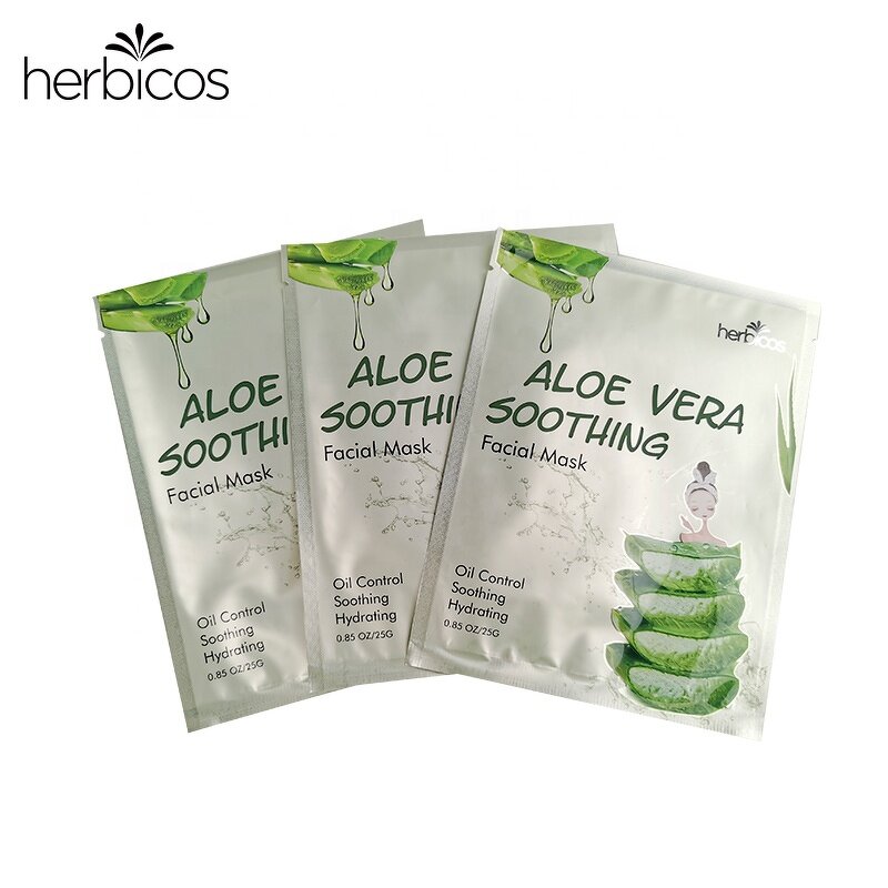 Aloe Vera Face Mask - Manufacturer - Korean Vitamin C Herbal Moisturizing Whitening Soothing