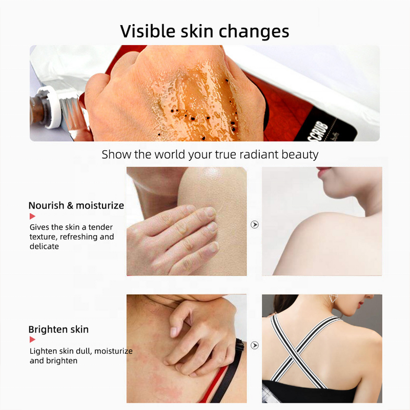 Coffee Body Scrub - Manufacturer - Natural Organic Coconut Shea Butter Acne Stretch Marks