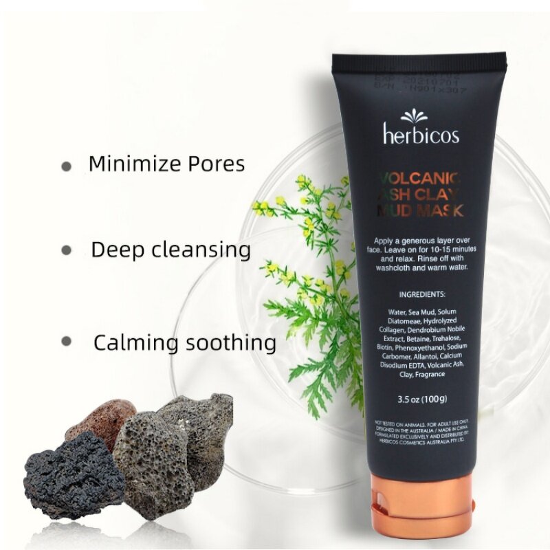 Clay Mud Mask - Manufacturer - Private Label Dead Sea Volcano Ash Deep Cleansing Moisturizing