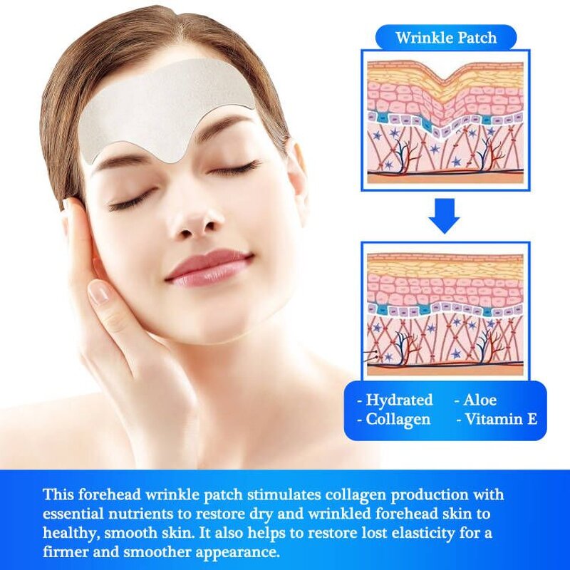 Wrinkle Remover Patches - Manufacturer - OEM Custom Logo Collagen Forehead Instant Strips