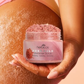 Rose Gold Body Scrub - Manufacturer - Natural Vegan Cruelty Free Sugar Luxurious Glowing Skin