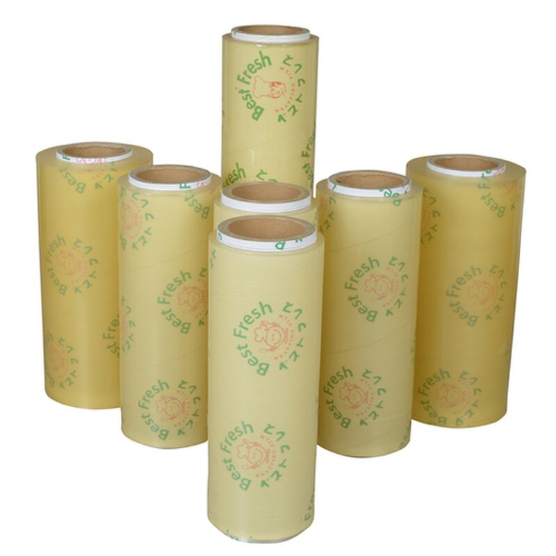 Pvc Cling Film Manufacturer - 9mic for Food Package Transfer Jumbo Rolls 1500m