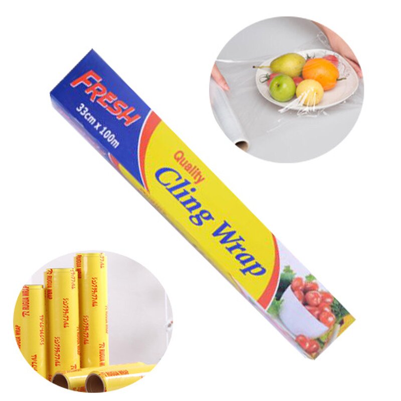 Pvc Cling Film Manufacturer - 12 Micron for Mushroom Fresh Stretch Wrap Jumbo Roll 1500m