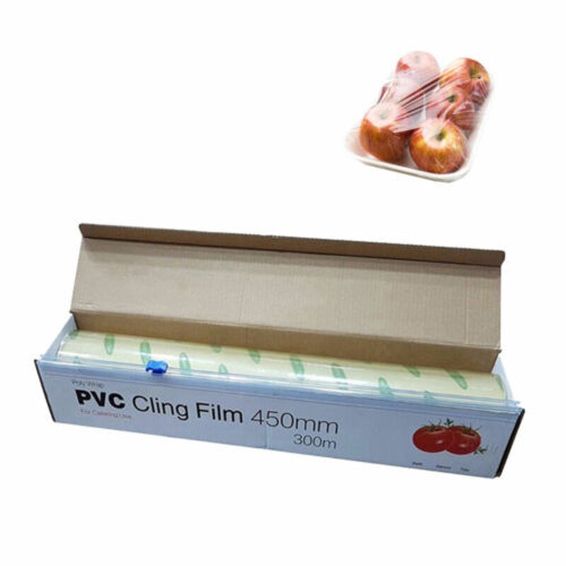 Pvc Cling Film Manufacturer - 12 Micron for Mushroom Fresh Stretch Wrap Jumbo Roll 1500m
