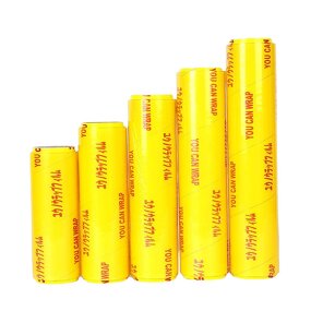 Pvc Cling Film Manufacturer - 9mic for Food Package Transfer Jumbo Rolls 1500m