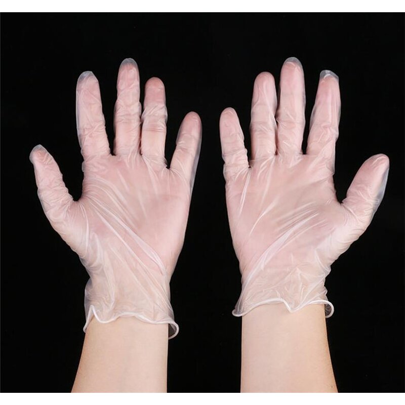 Vinyl Glove Factory - Blue Plastic