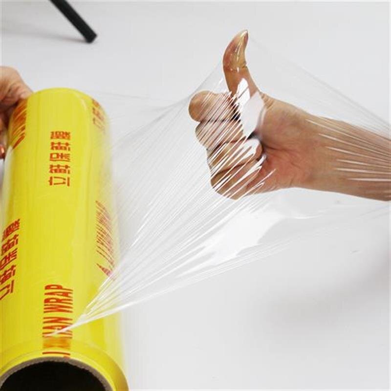 Pvc Cling Film Manufacturer - 30x1000m Food Grade for Mushroom Packing Jumbo Roll