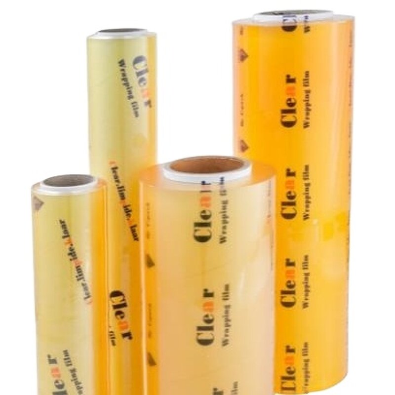 Pvc Cling Film Manufacturer - Food Grade Keep Fresh for Fruits Vegetables Jumbo Roll 1.2kg Core