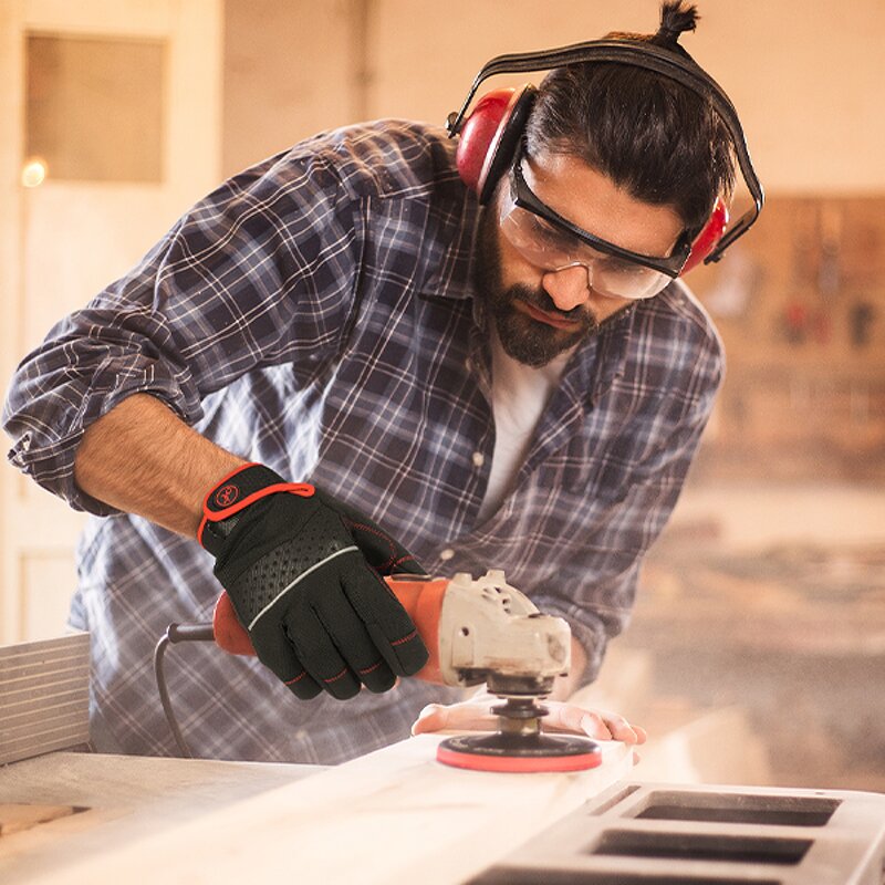 Mechanic Gloves - Manufacturer - Men's Full-Finger 3MM Pad Anti-Slip Touch Screen