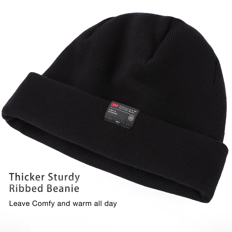 Beanie Hat - Manufacturer - MOREOK 3M Thinsulate Acrylic Silk-like Lining Slouchy