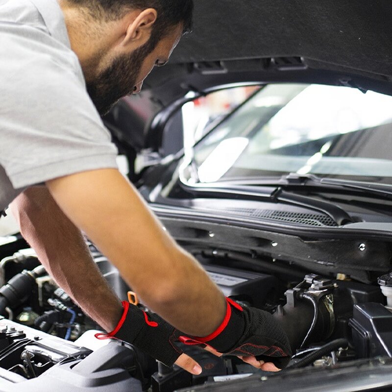 Safety Gloves - Manufacturer - 5MM Half-Finger Wear-Resistant Anti-Slip Anti-Vibration