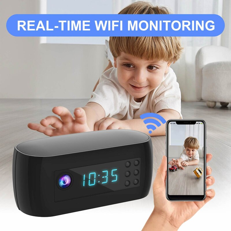 WIFI Home Camera Manufacturer - HD 1080P Alarm Clock Night Vision Motion Detection