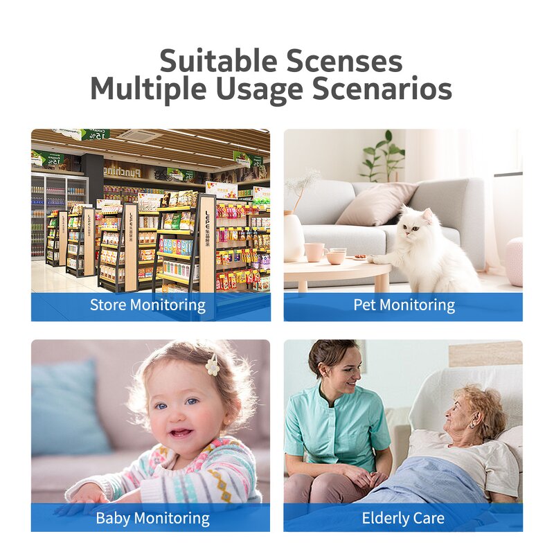 Smart Home CCTV Camera Manufacturer - OEM 2MP Tuya Wireless WiFi Indoor Night Vision