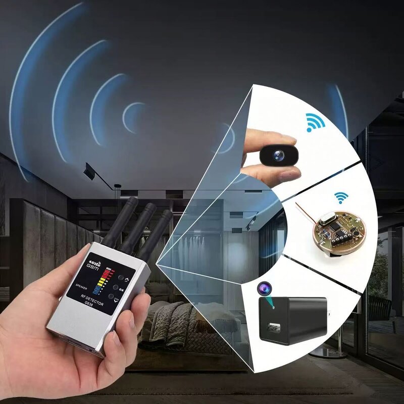 RF Bug Detector Manufacturer - Portable for Wifi Camera Finder Anti-Spy