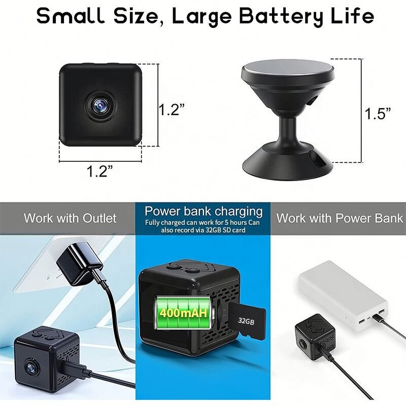 Wireless HD Camera Manufacturer - X6D Wifi 4K 1080P Indoor Outdoor Night Vision