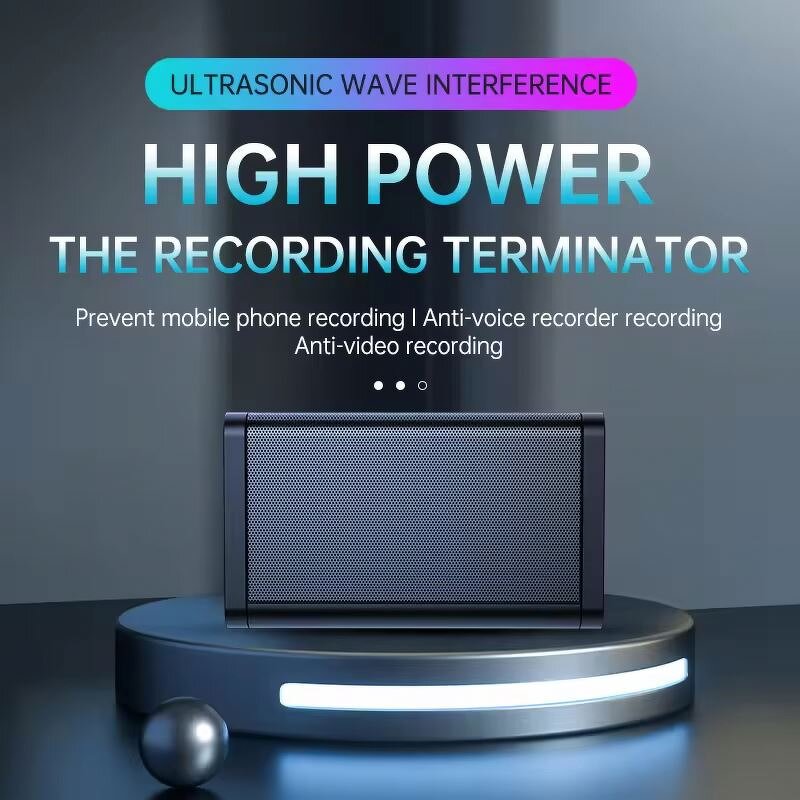 Voice Recording Blocker Manufacturer - 360 Degree High Power for Sound Shielding