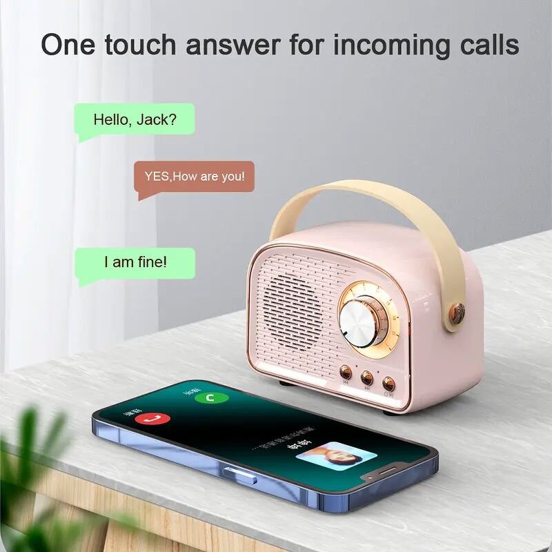 Bluetooth Speaker Manufacturer - Retro DW21 Wireless Mini Portable Desktop