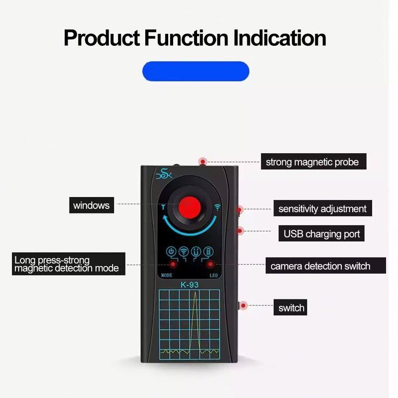 Camera Detector Manufacturer - Mini Anti-peeping IR Scanner GPS Finder K93