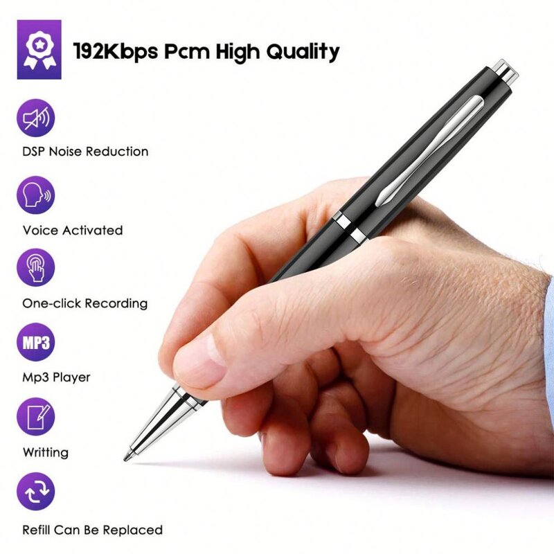 MP3 Music Recording Pen Manufacturer - Mini Handheld 32GB Voice Activated
